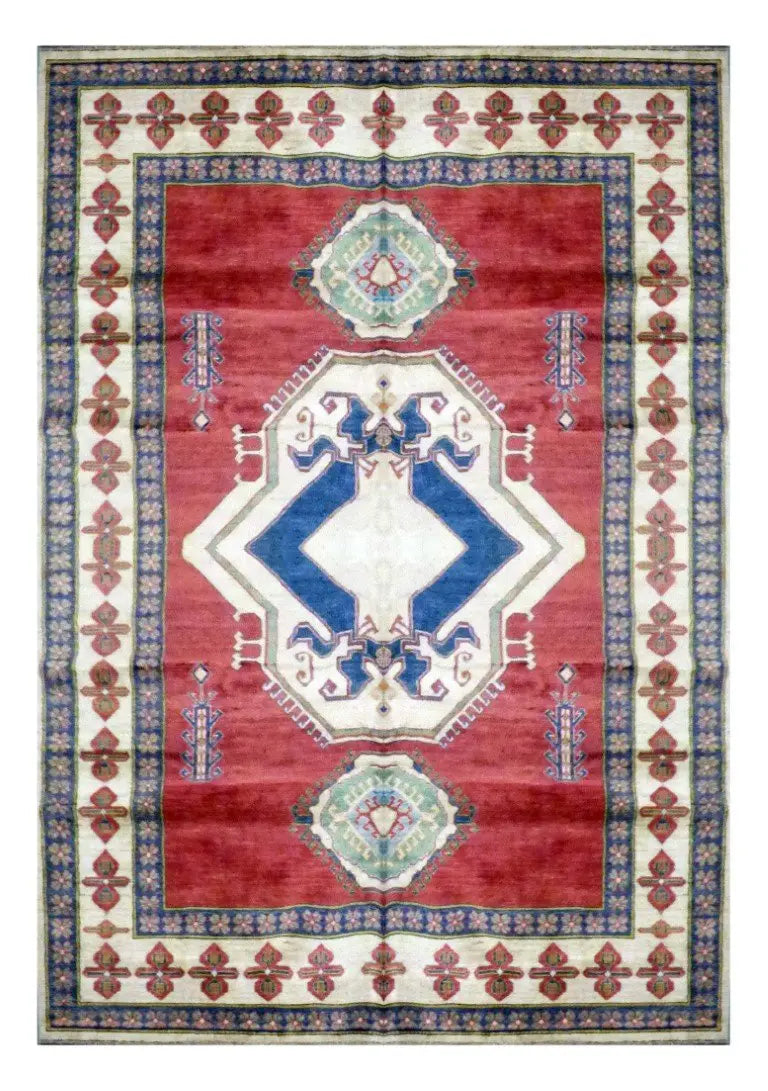 One Of The Kind Afghani Khotan Rug 11'3" x 7'1"